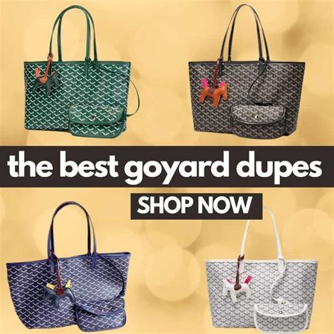 goyard tote bag dupe|goyard bag knock off.